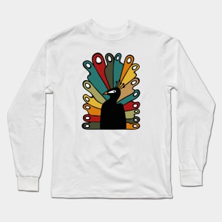 Pop Peacock Long Sleeve T-Shirt